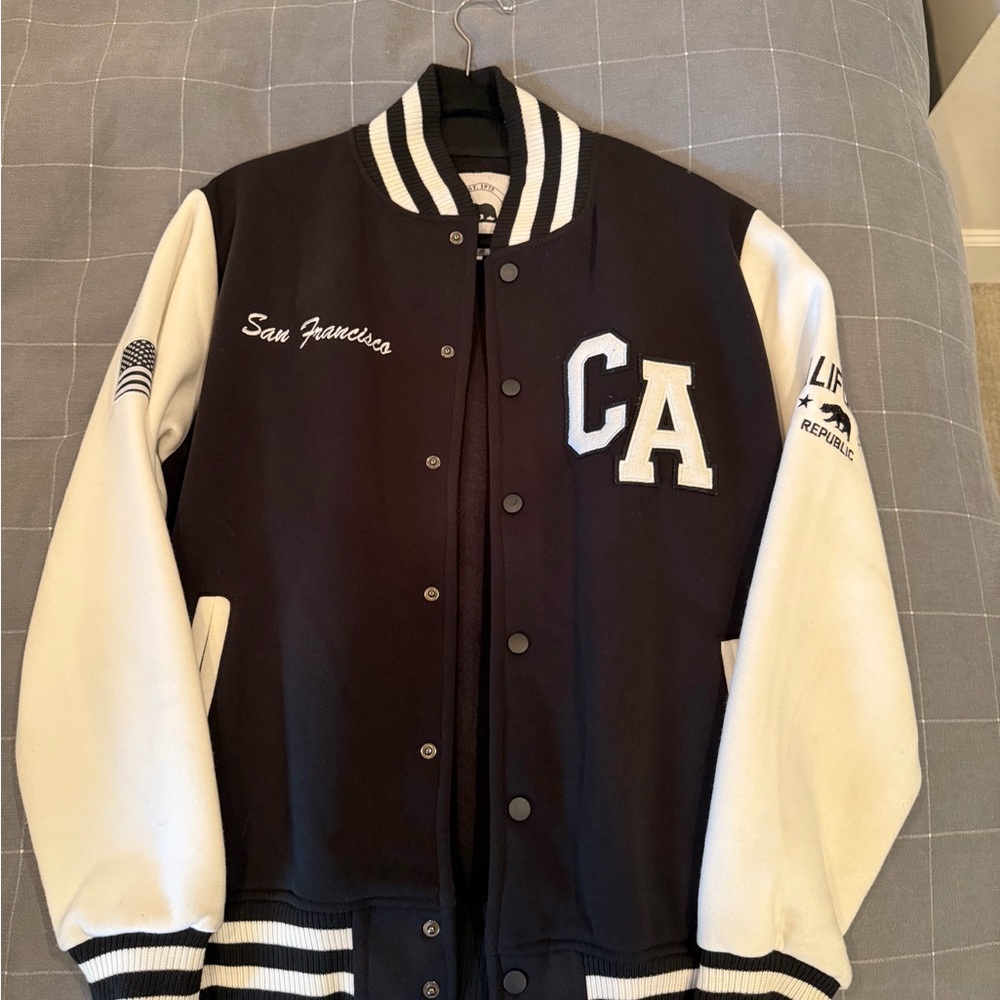 CA Varsity Jacket - Black and White